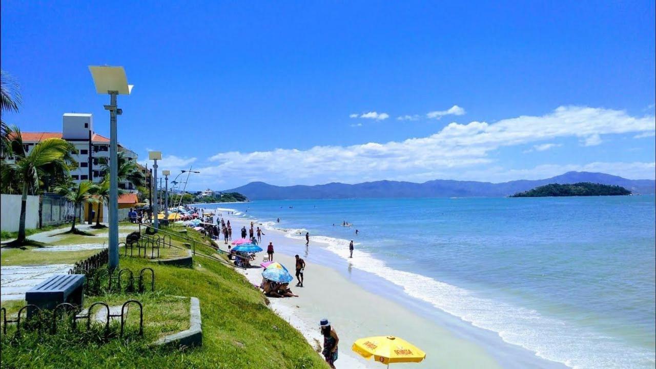 Apartamento Com Vista Do Mar Em Residencial Com Piscina Florianópolis Dış mekan fotoğraf