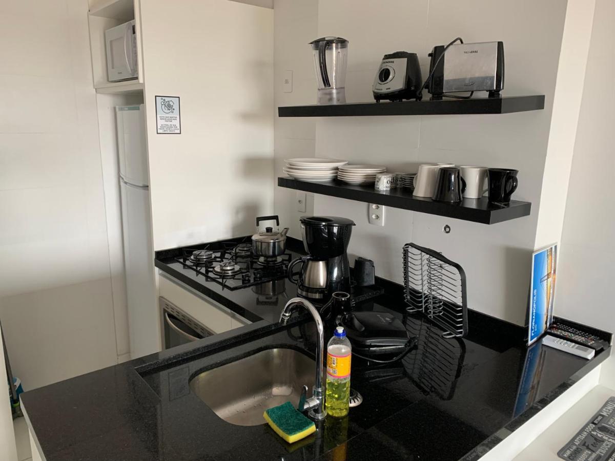 Apartamento Com Vista Do Mar Em Residencial Com Piscina Florianópolis Dış mekan fotoğraf