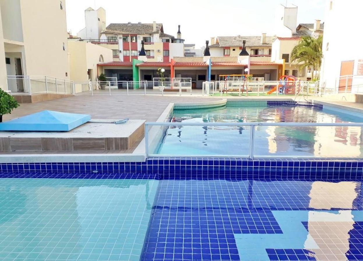 Apartamento Com Vista Do Mar Em Residencial Com Piscina Florianópolis Dış mekan fotoğraf